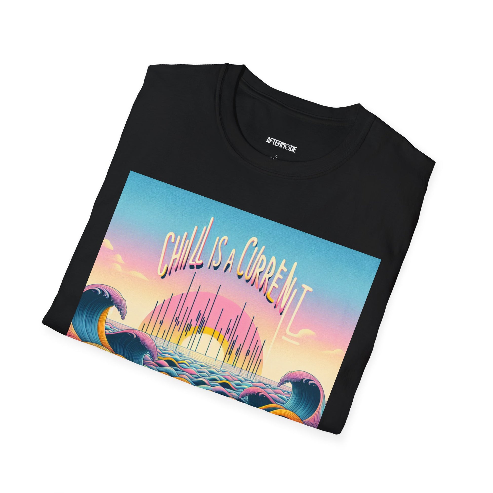 Chill Vibes T-Shirt, Unisex Softstyle Tee for Relaxed Days, Beachwear, Summer Casual, Gift for Ocean Lovers, Summer Adventure Shirt