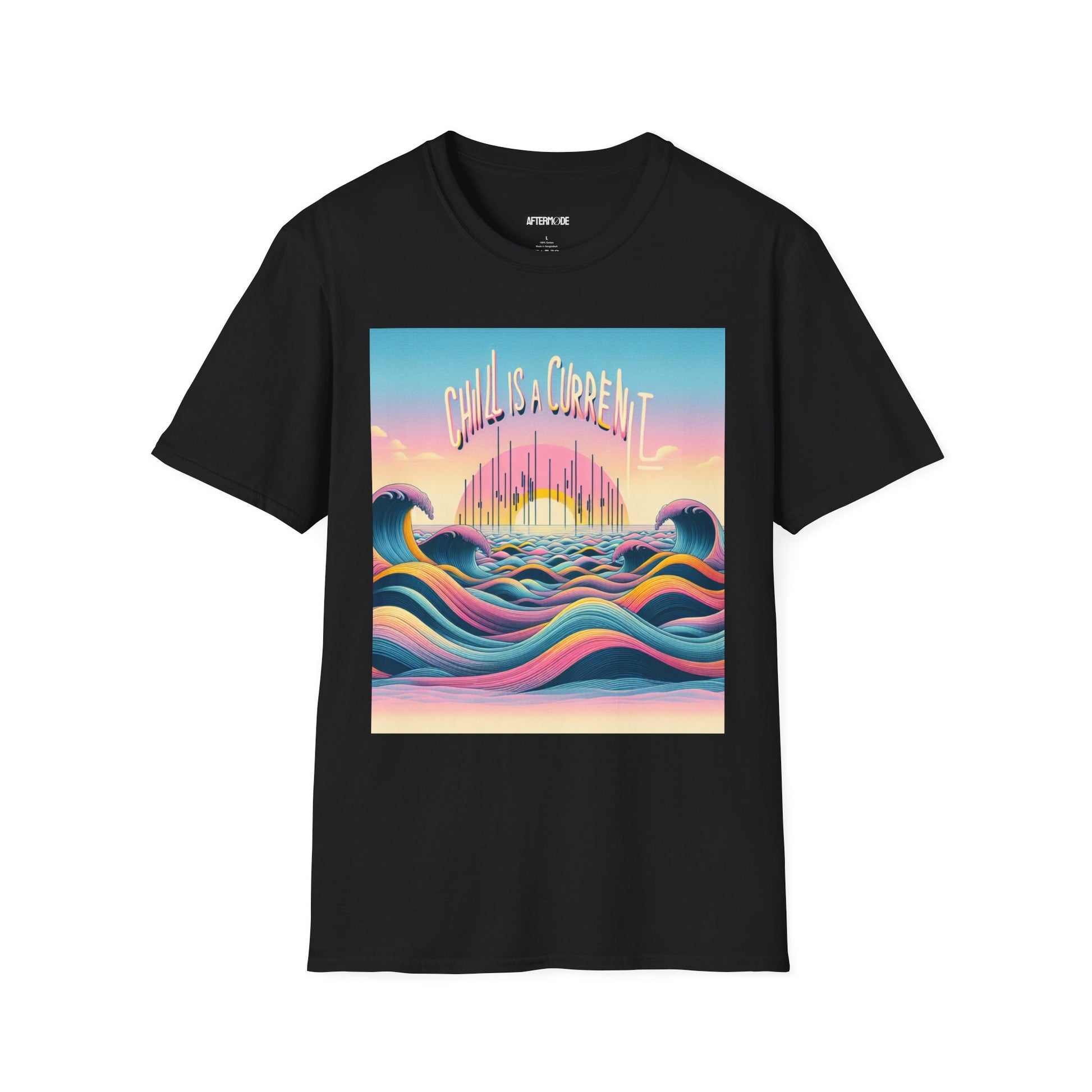 Chill Vibes T-Shirt, Unisex Softstyle Tee for Relaxed Days, Beachwear, Summer Casual, Gift for Ocean Lovers, Summer Adventure Shirt