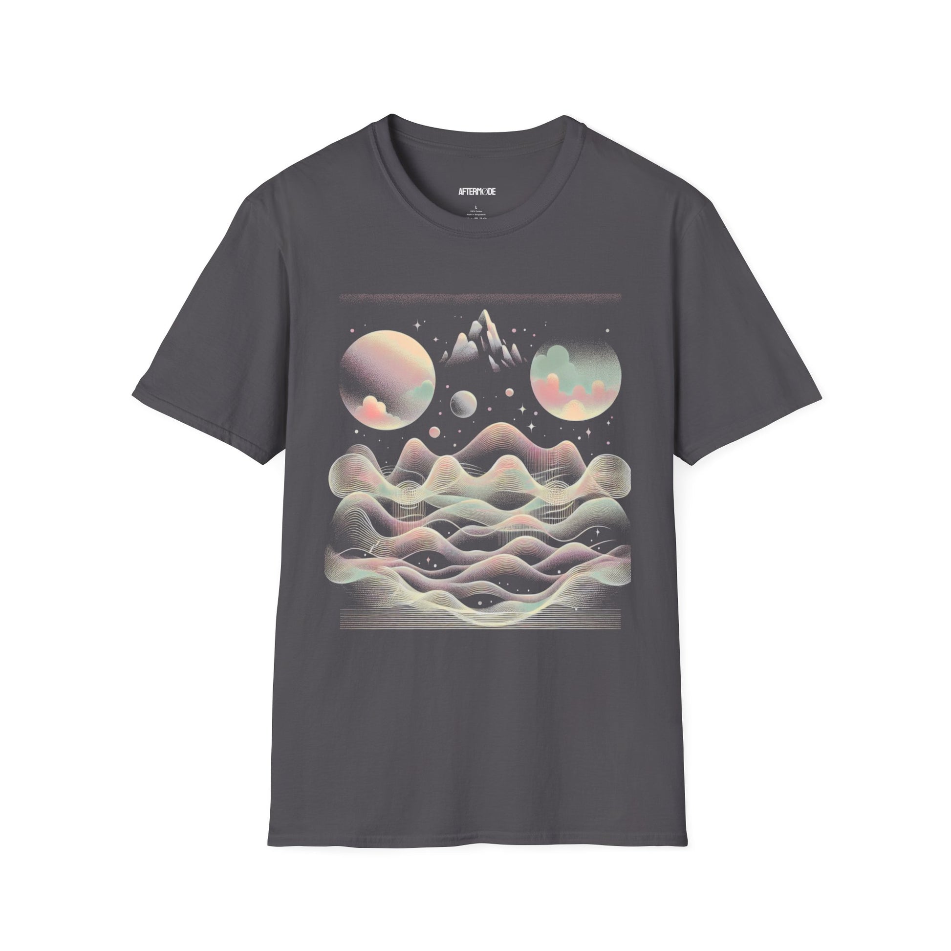 Cosmic Dreamscape Unisex Softstyle T-Shirt, Space Art Tee, Graphic Tee, Gift for Astronomers, Trendy Casual Wear