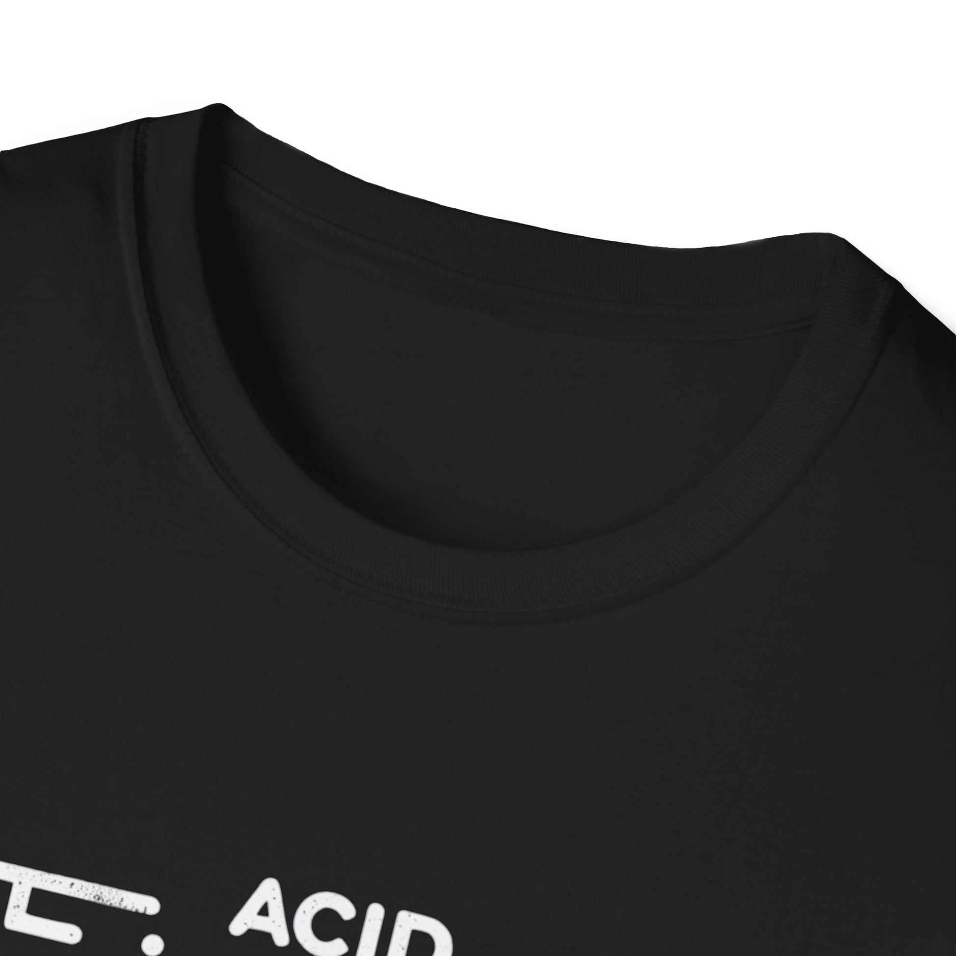 Acid Clam Graphic T-Shirt, Unisex Softstyle Tee, Retro Vibe Shirt, Tech-Inspired Apparel, Streetwear Gift, Music Festival Top