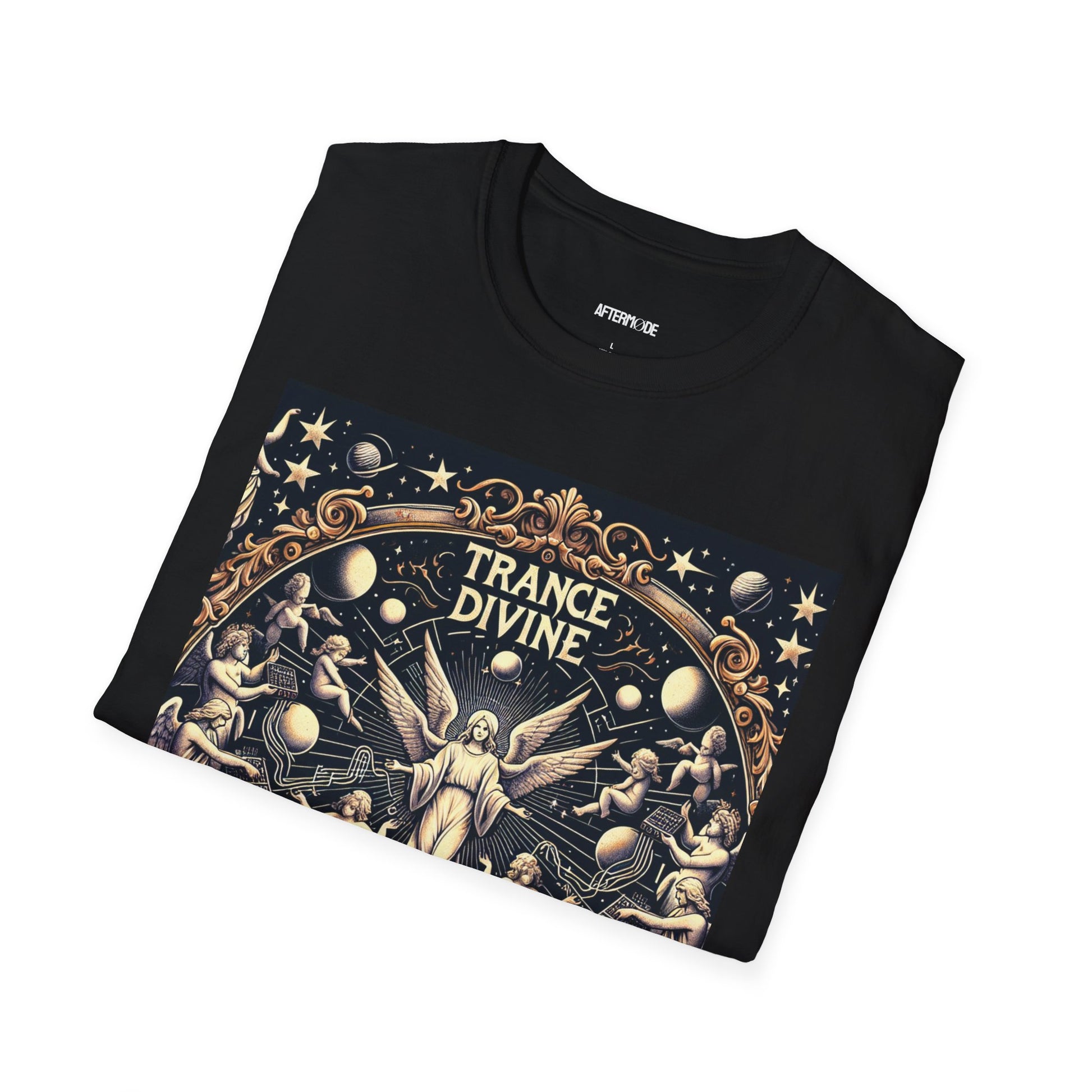 Divine Trance Unisex Softstyle T-Shirt, Spiritual Tee, Music Festival Shirt, Comfortable Casual Wear, Gift for Healers, Meditation Apparel
