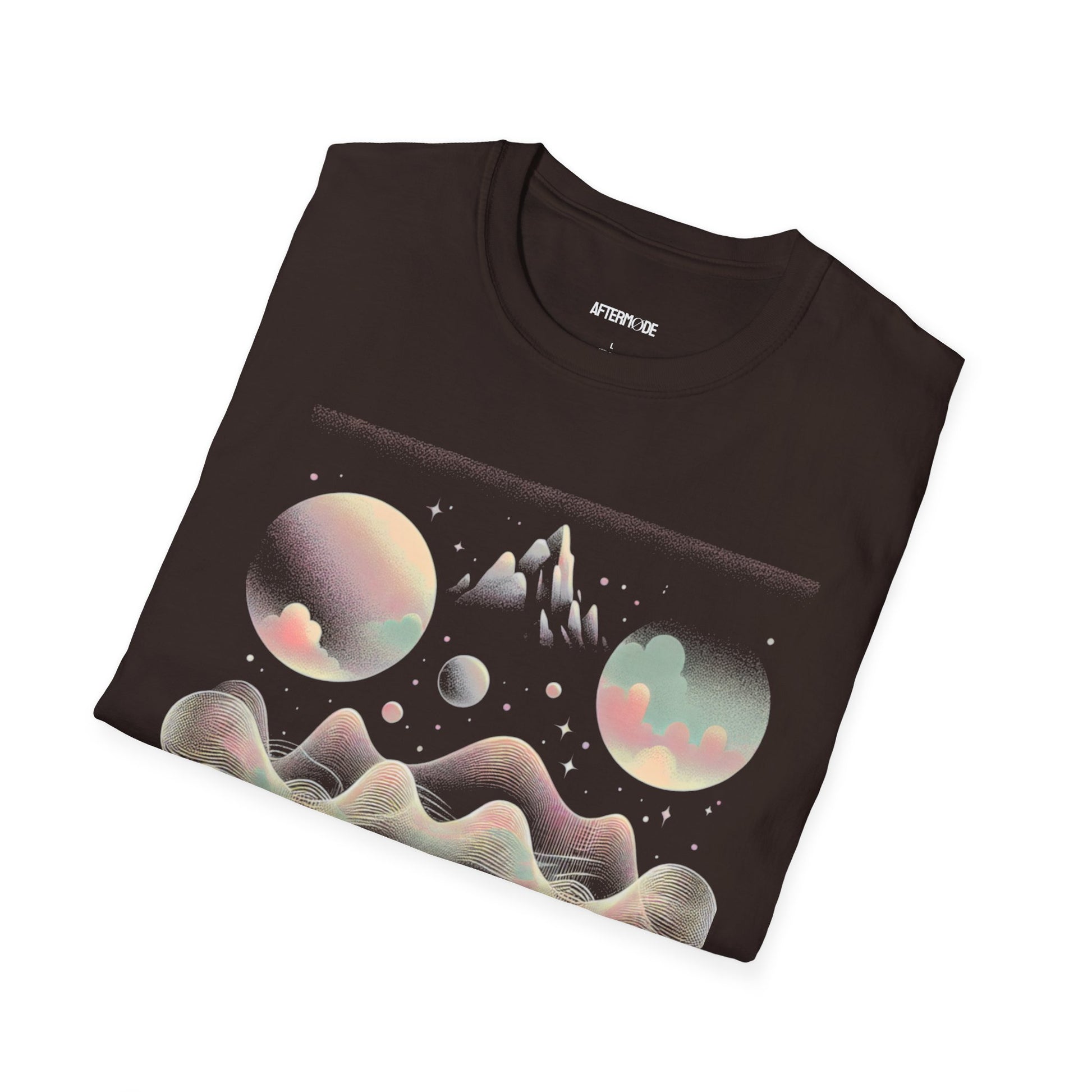 Cosmic Dreamscape Unisex Softstyle T-Shirt, Space Art Tee, Graphic Tee, Gift for Astronomers, Trendy Casual Wear