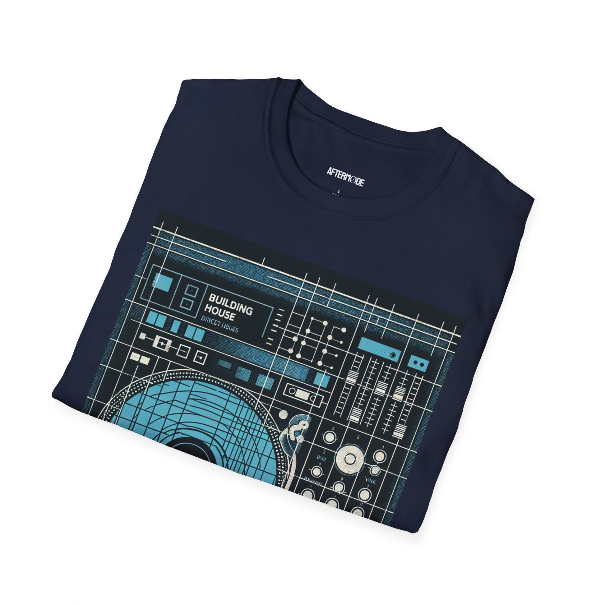 DJ Blueprint Unisex Softstyle T-Shirt, Music Lover Tee, Perfect Gift for DJs, Birthday, Studio Wear, Casual Style