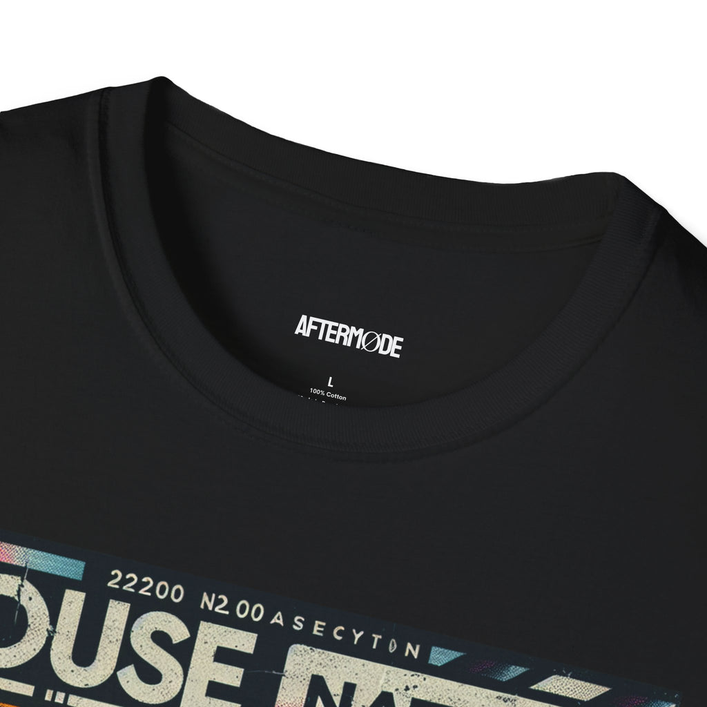 Retro Music Vibe T-Shirt, I House Nation Graphic Tee, Unisex Softstyle Shirt for Music Lovers, Festival Wear, Vintage Style Unisex Tee