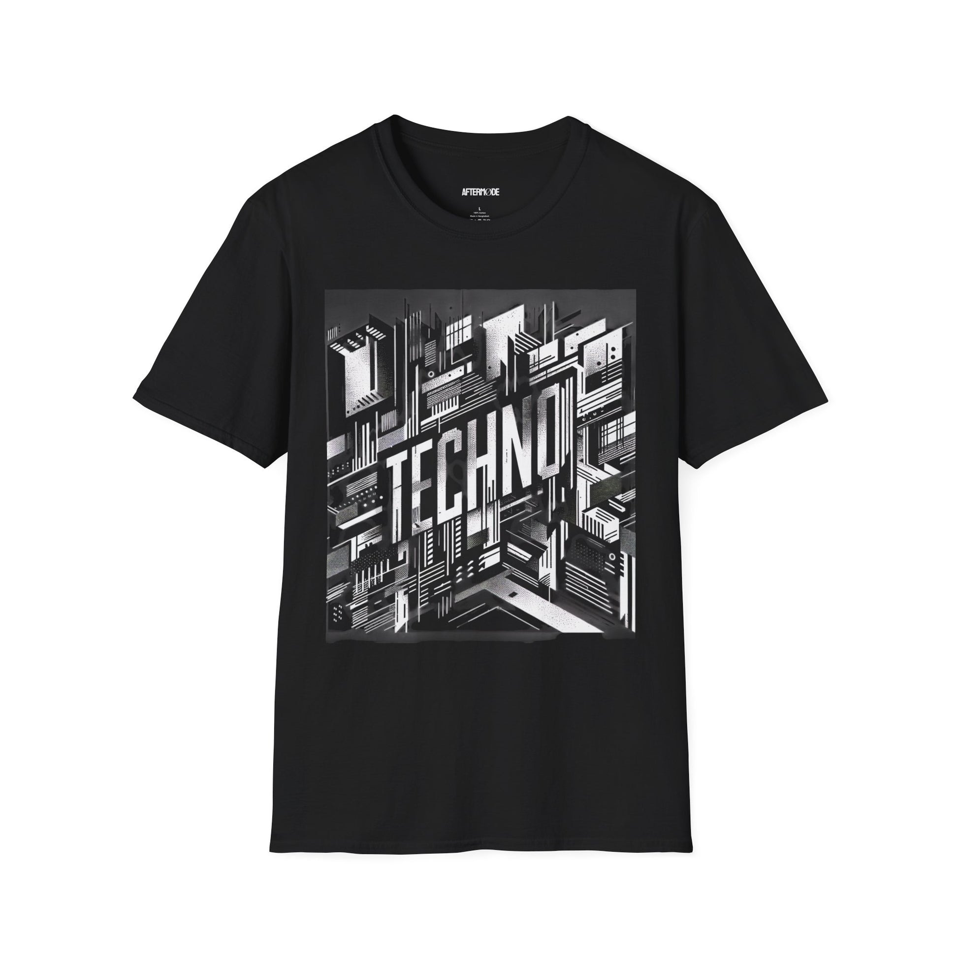 Techno Vibe Unisex Softstyle T-Shirt, Perfect for Raves, Music Festivals, Casual Wear, Unique Gift, Graphic Tee