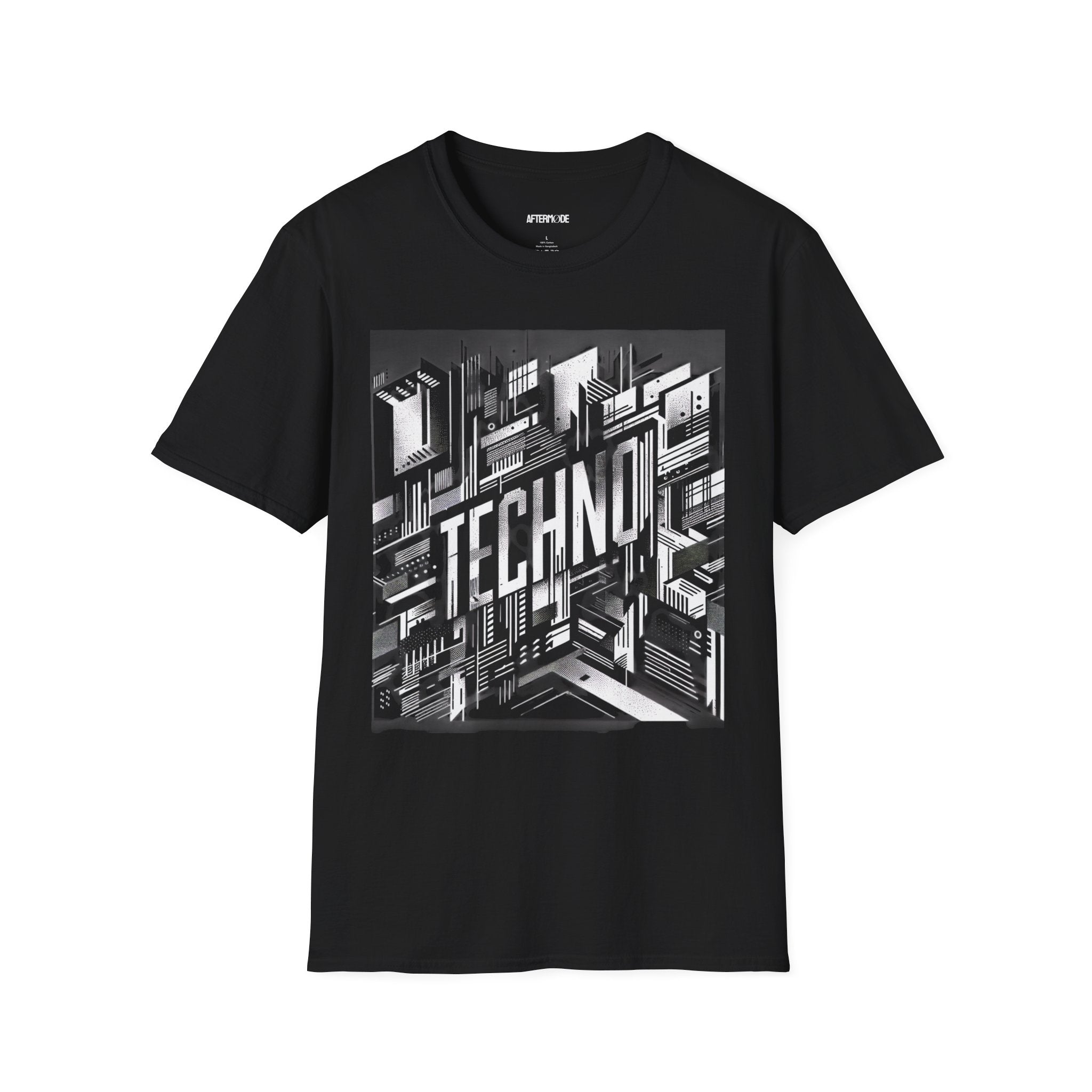Techno Vibe Unisex Softstyle T-Shirt, Perfect for Raves, Music Festivals, Casual Wear, Unique Gift, Graphic Tee