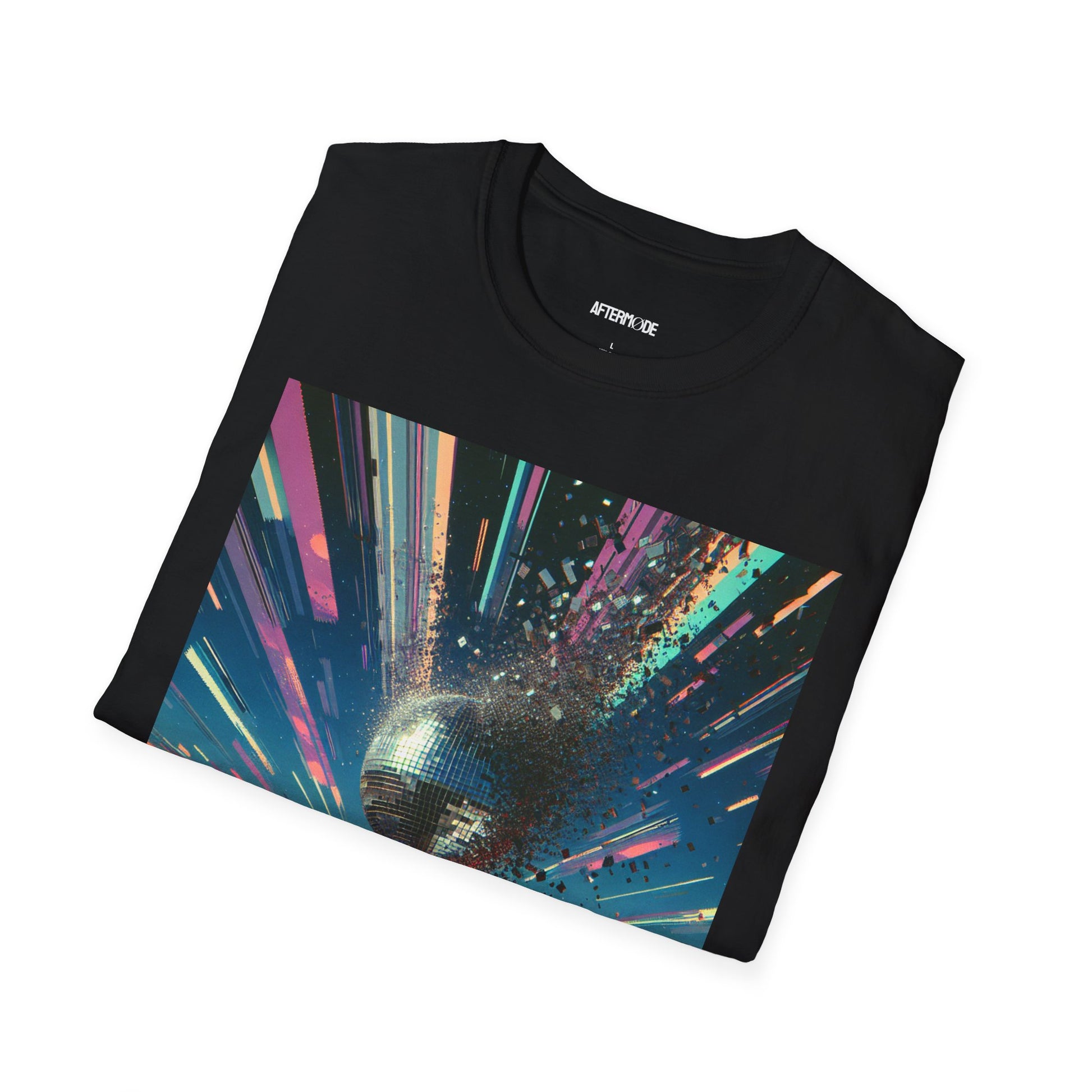 Cosmic Vibes Unisex Softstyle T-Shirt, Retro Graphic Tee, Gift for Space Lovers, Trendy Casual Wear, Unique Art Shirt