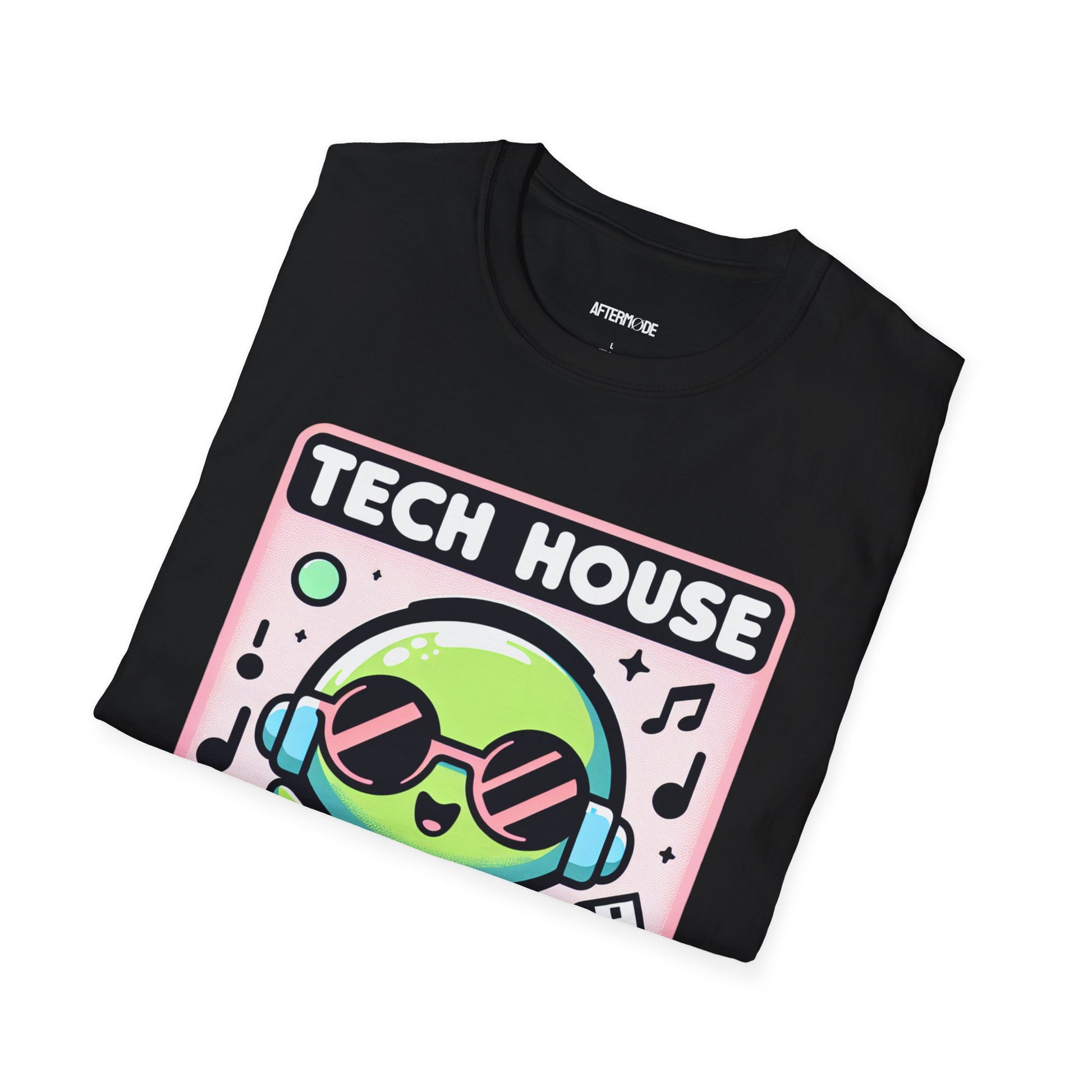 Tech House Alien T-Shirt - Fun Music Tee, Gift for DJs, Rave Apparel, Unisex Graphic Tee, Festival Clothing, Space Vibes