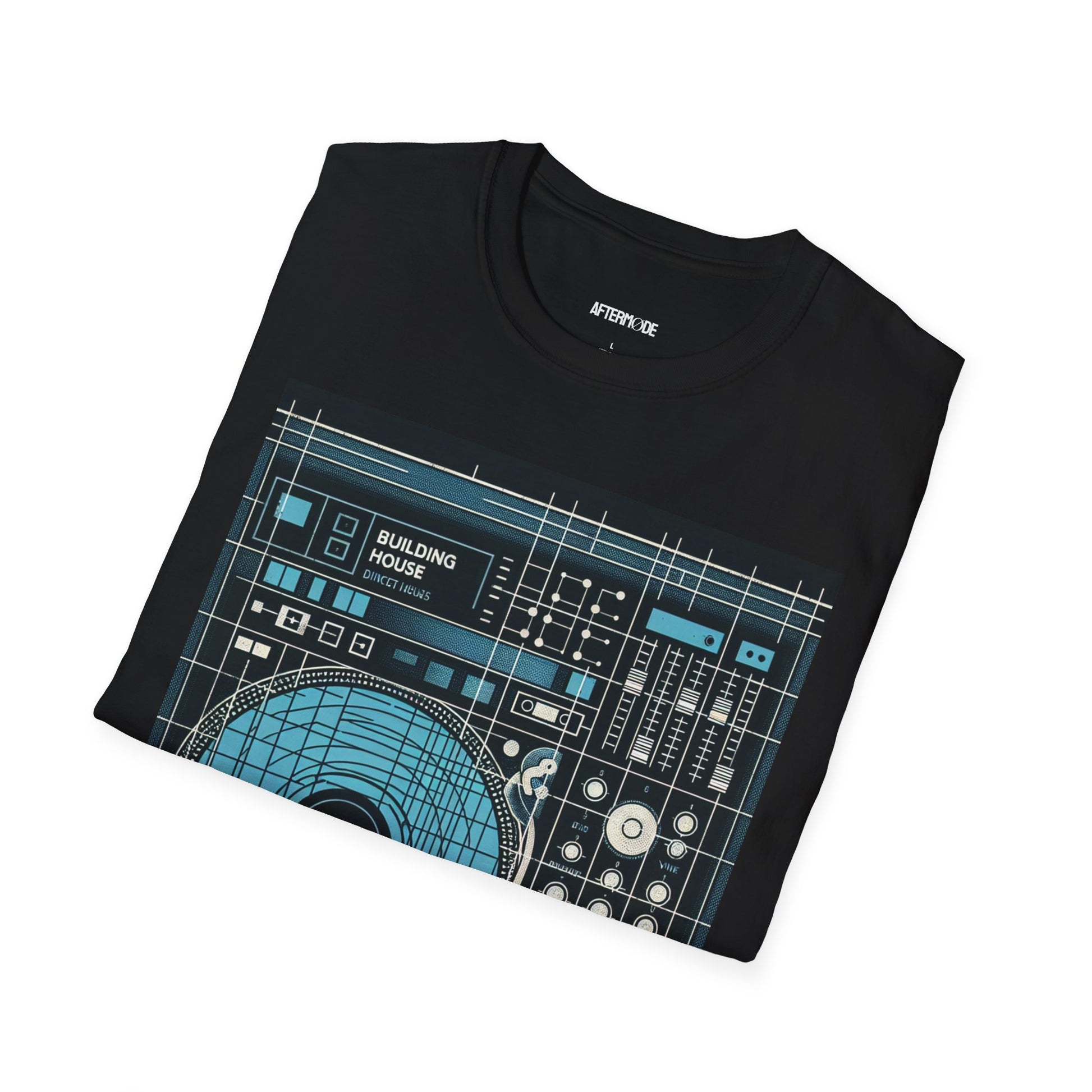 DJ Blueprint Unisex Softstyle T-Shirt, Music Lover Tee, Perfect Gift for DJs, Birthday, Studio Wear, Casual Style