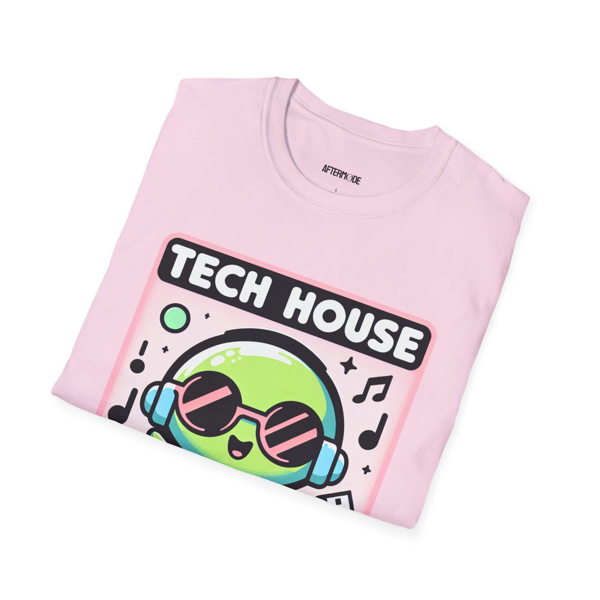 Tech House Alien T-Shirt - Fun Music Tee, Gift for DJs, Rave Apparel, Unisex Graphic Tee, Festival Clothing, Space Vibes
