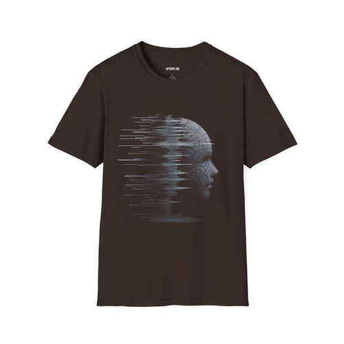 Artistic Unisex T-Shirt with Abstract Head Design, Casual Wear, Gift for Art Lovers, Unique Fashion, Trendy Graphic Tee