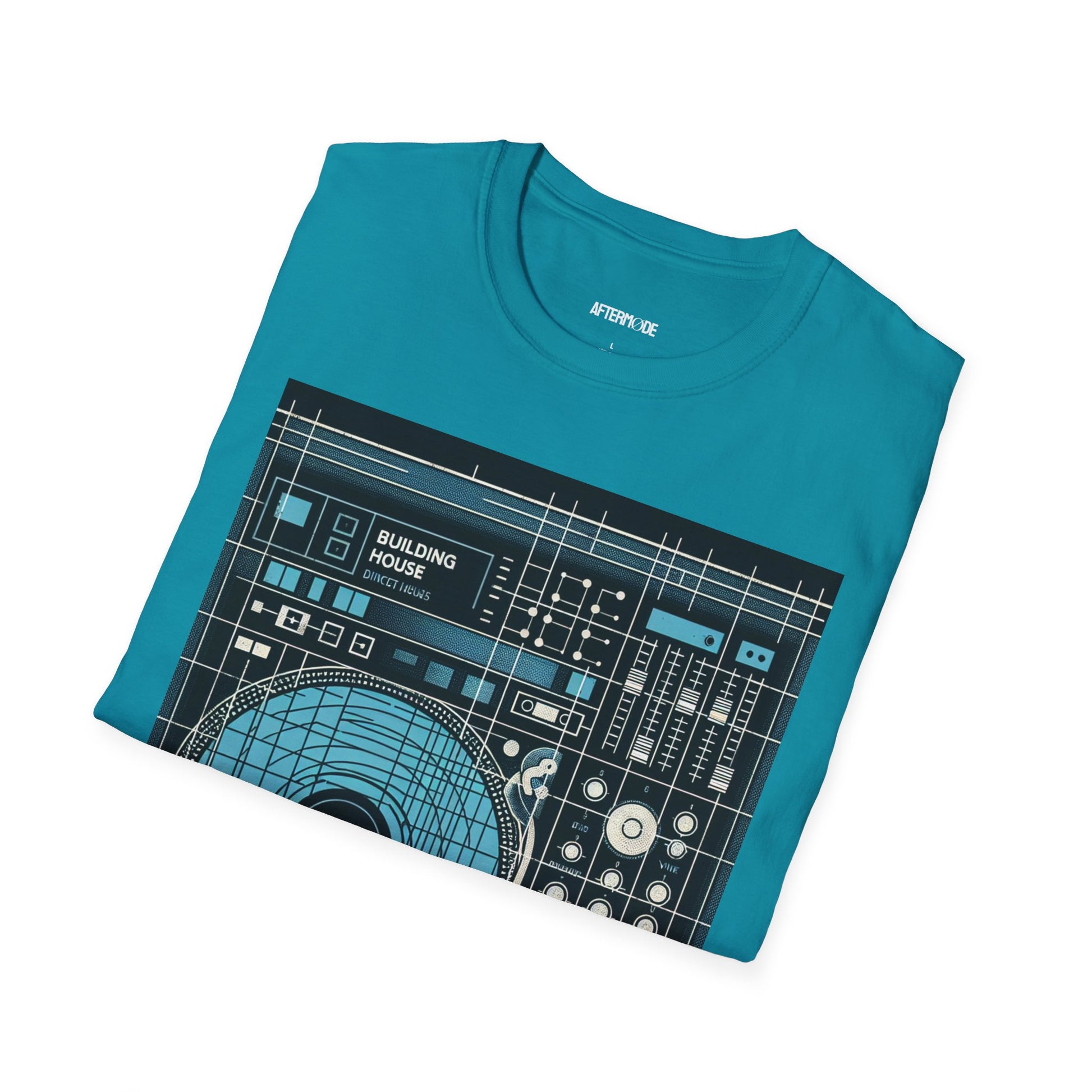 DJ Blueprint Unisex Softstyle T-Shirt, Music Lover Tee, Perfect Gift for DJs, Birthday, Studio Wear, Casual Style