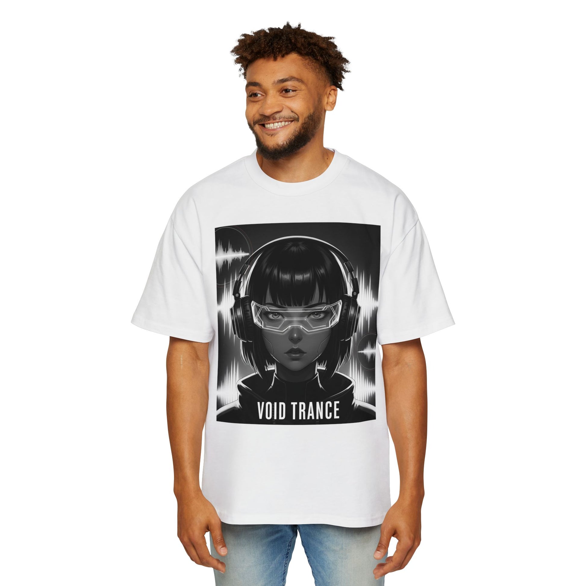 Men's Oversized Graphic Tee - 'Void Trance' - Casual Streetwear, Gift for Music Lovers, Festival Outfit, Unisex Fashion, High Quality