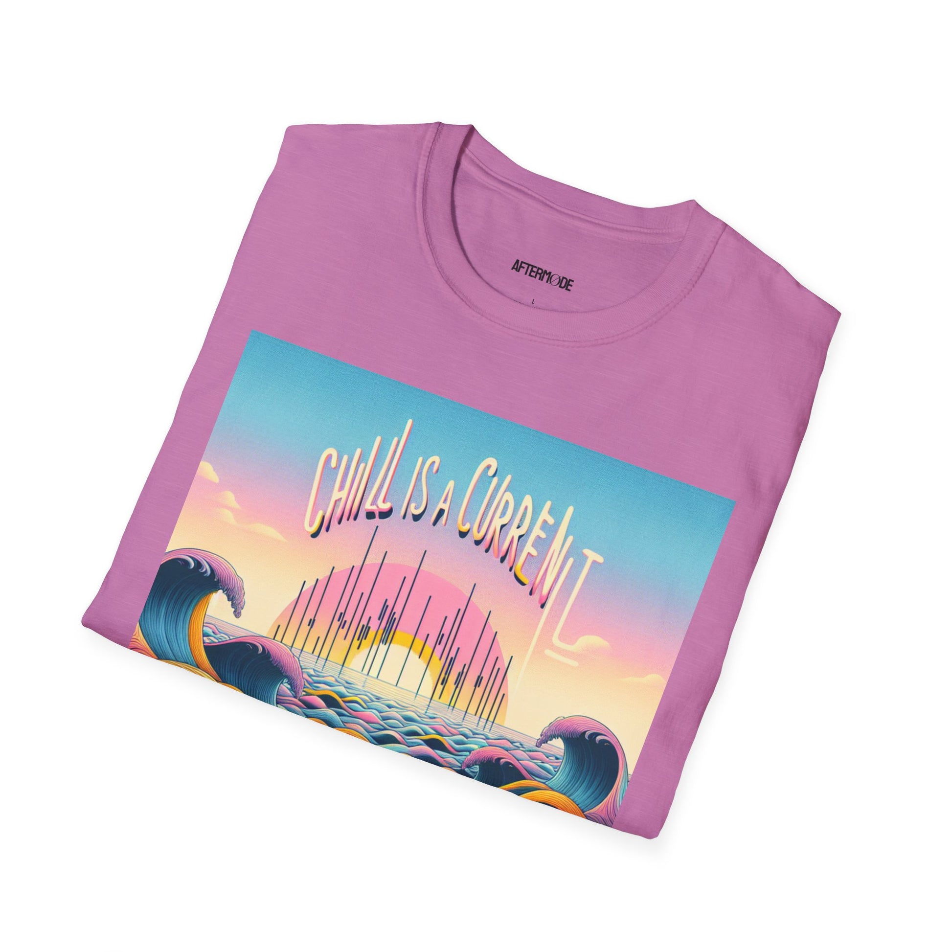 Chill Vibes T-Shirt, Unisex Softstyle Tee for Relaxed Days, Beachwear, Summer Casual, Gift for Ocean Lovers, Summer Adventure Shirt