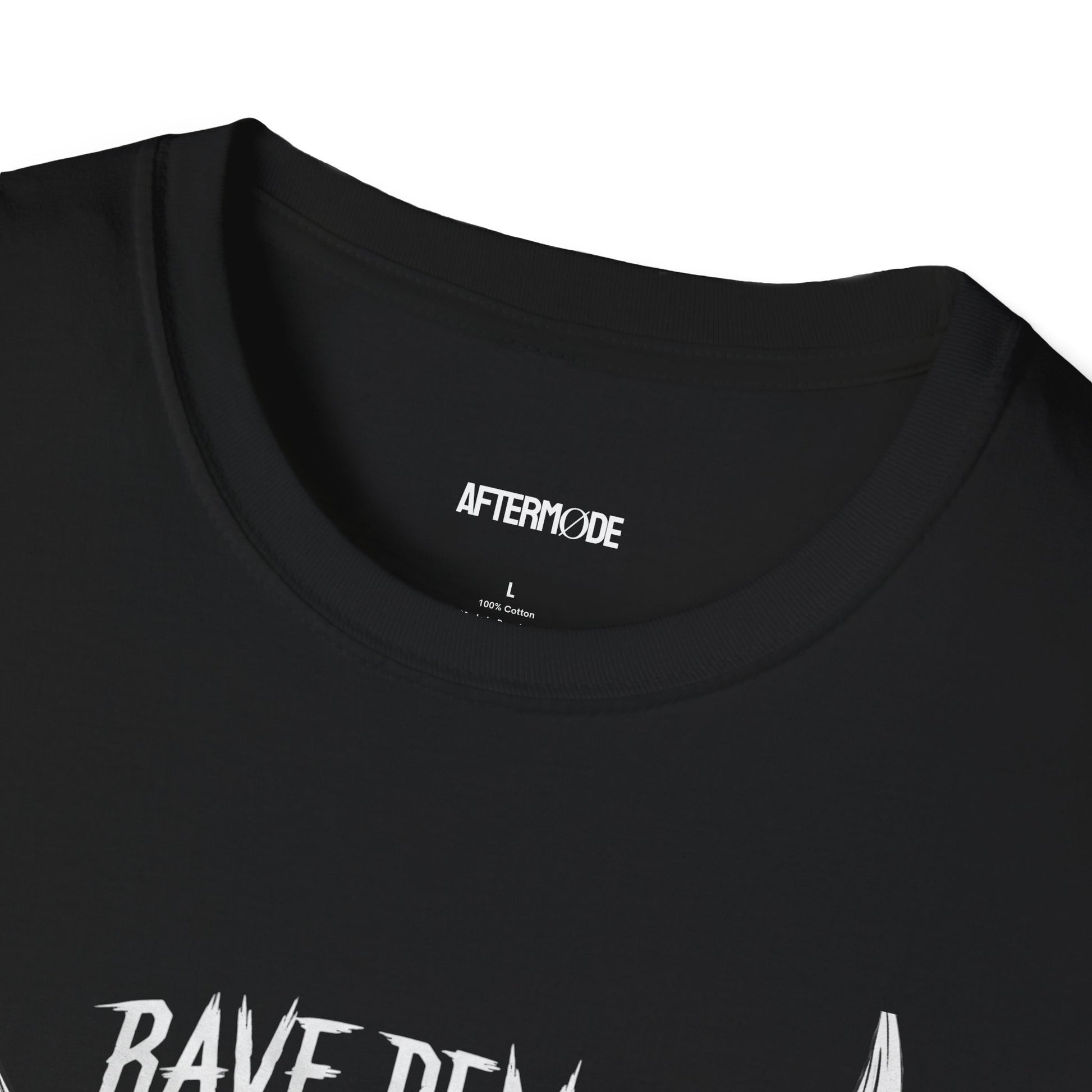 Rave Demon Graphic Tee | Unisex Softstyle T-Shirt, Festival Wear, Music Lover Gift, Alternative Fashion, Edgy T-Shirt
