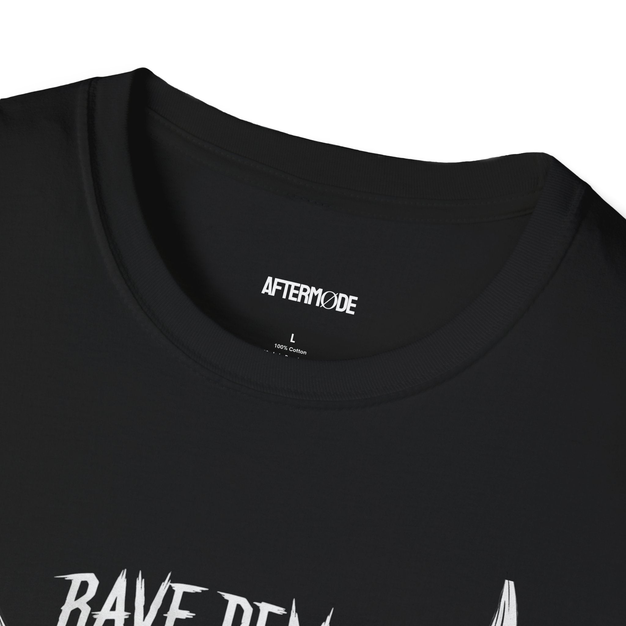 Rave Demon Graphic Tee | Unisex Softstyle T-Shirt, Festival Wear, Music Lover Gift, Alternative Fashion, Edgy T-Shirt