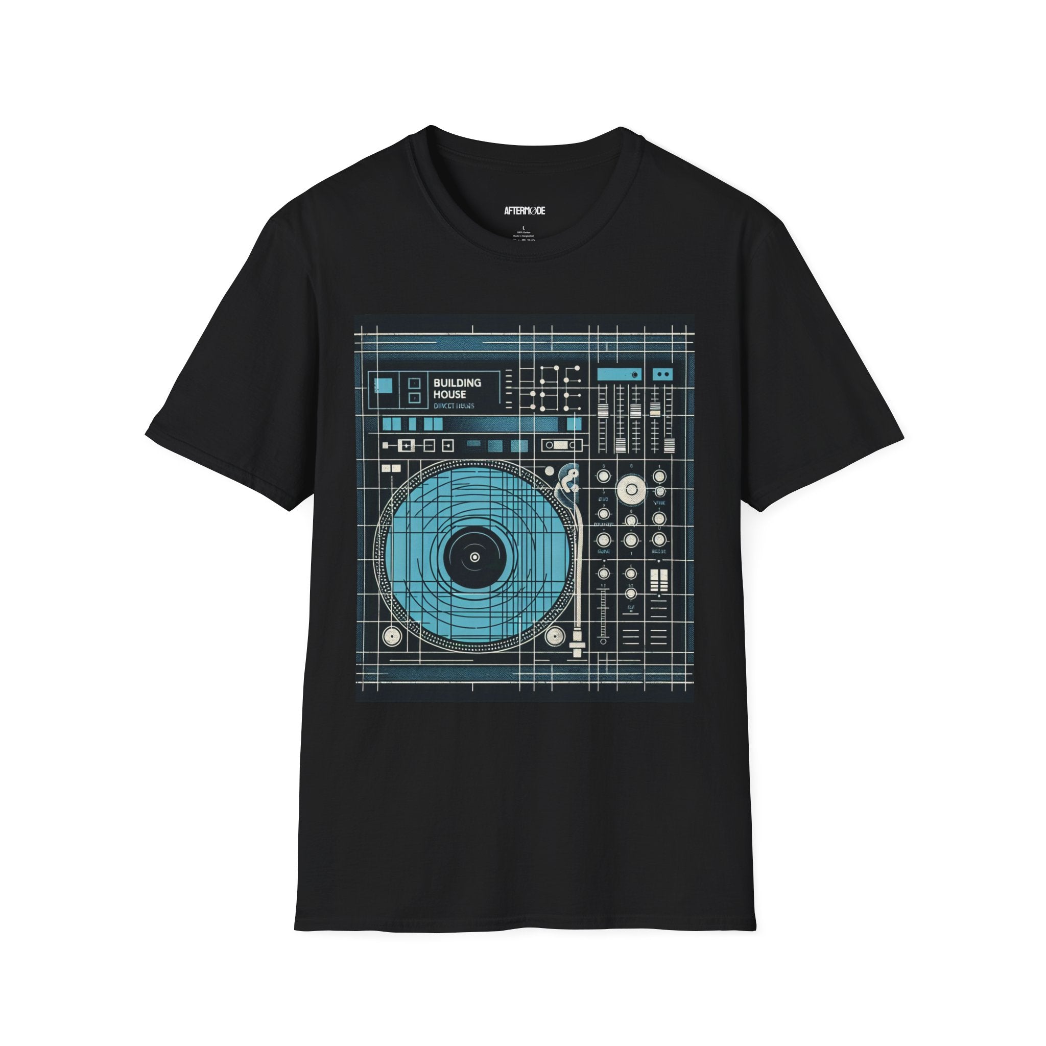 DJ Blueprint Unisex Softstyle T-Shirt, Music Lover Tee, Perfect Gift for DJs, Birthday, Studio Wear, Casual Style