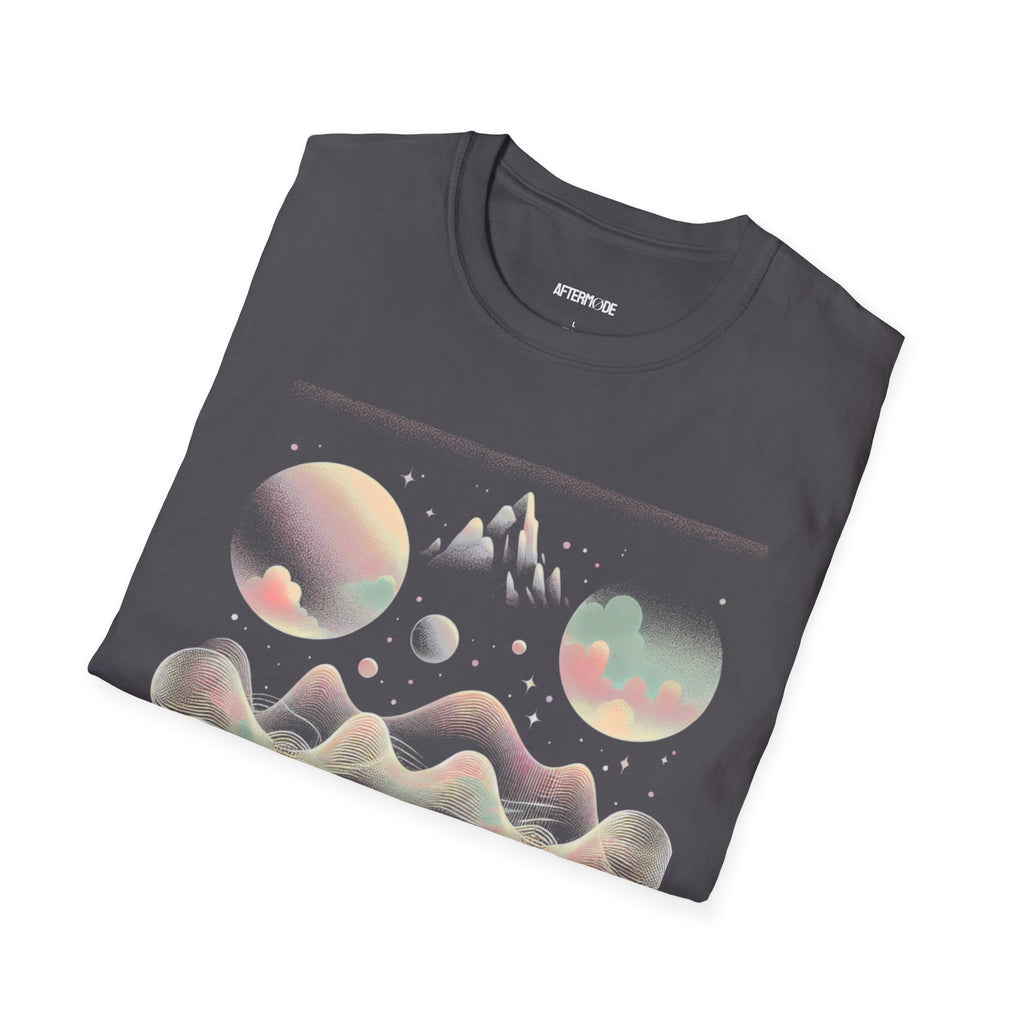 Cosmic Dreamscape Unisex Softstyle T-Shirt, Space Art Tee, Graphic Tee, Gift for Astronomers, Trendy Casual Wear