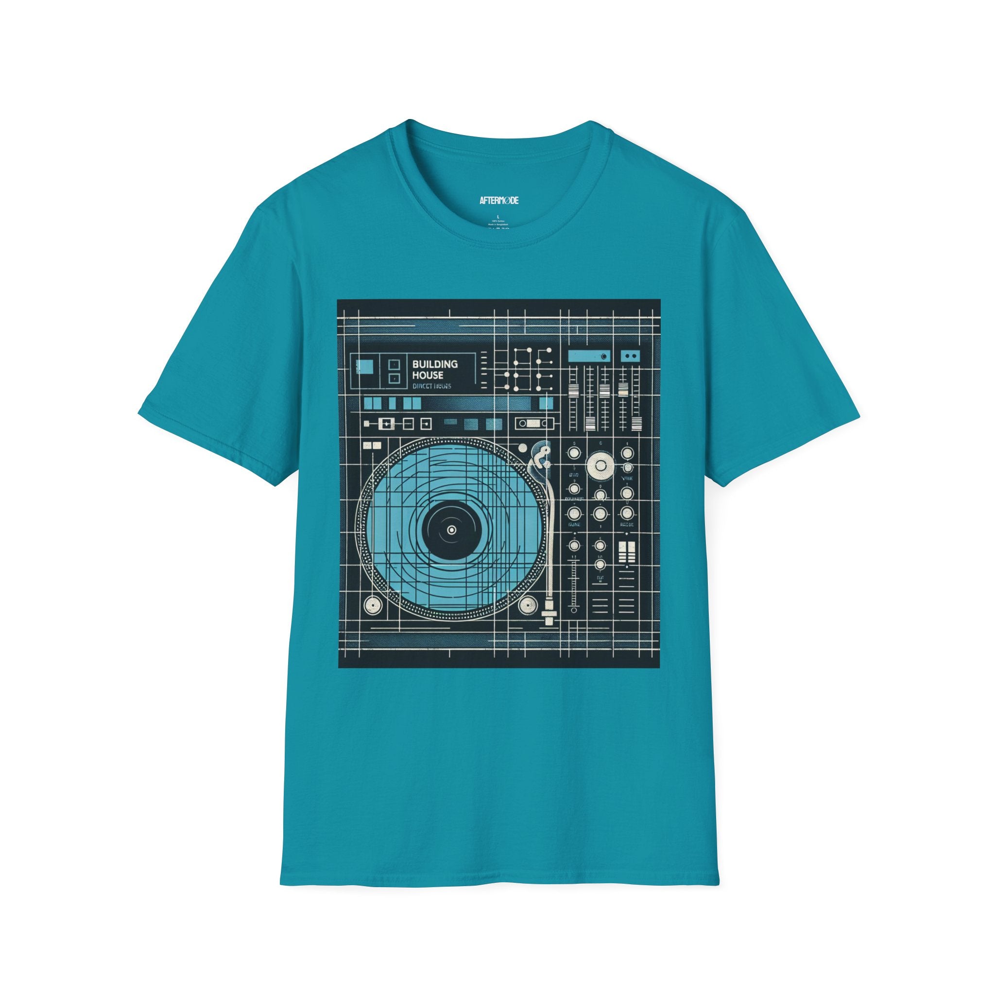 DJ Blueprint Unisex Softstyle T-Shirt, Music Lover Tee, Perfect Gift for DJs, Birthday, Studio Wear, Casual Style