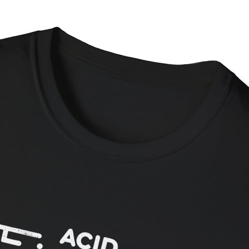 Acid Clam Graphic T-Shirt, Unisex Softstyle Tee, Retro Vibe Shirt, Tech-Inspired Apparel, Streetwear Gift, Music Festival Top