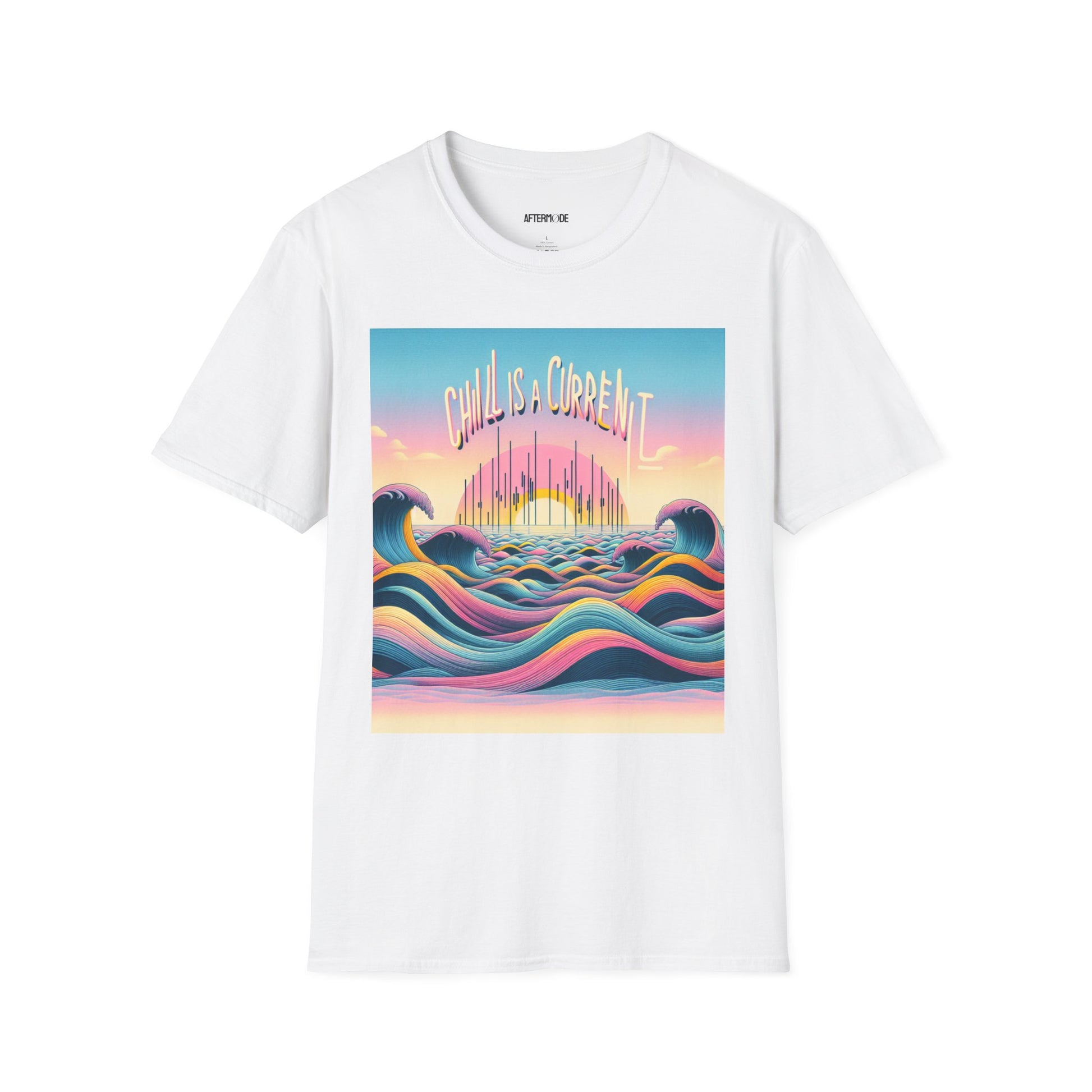 Chill Vibes T-Shirt, Unisex Softstyle Tee for Relaxed Days, Beachwear, Summer Casual, Gift for Ocean Lovers, Summer Adventure Shirt