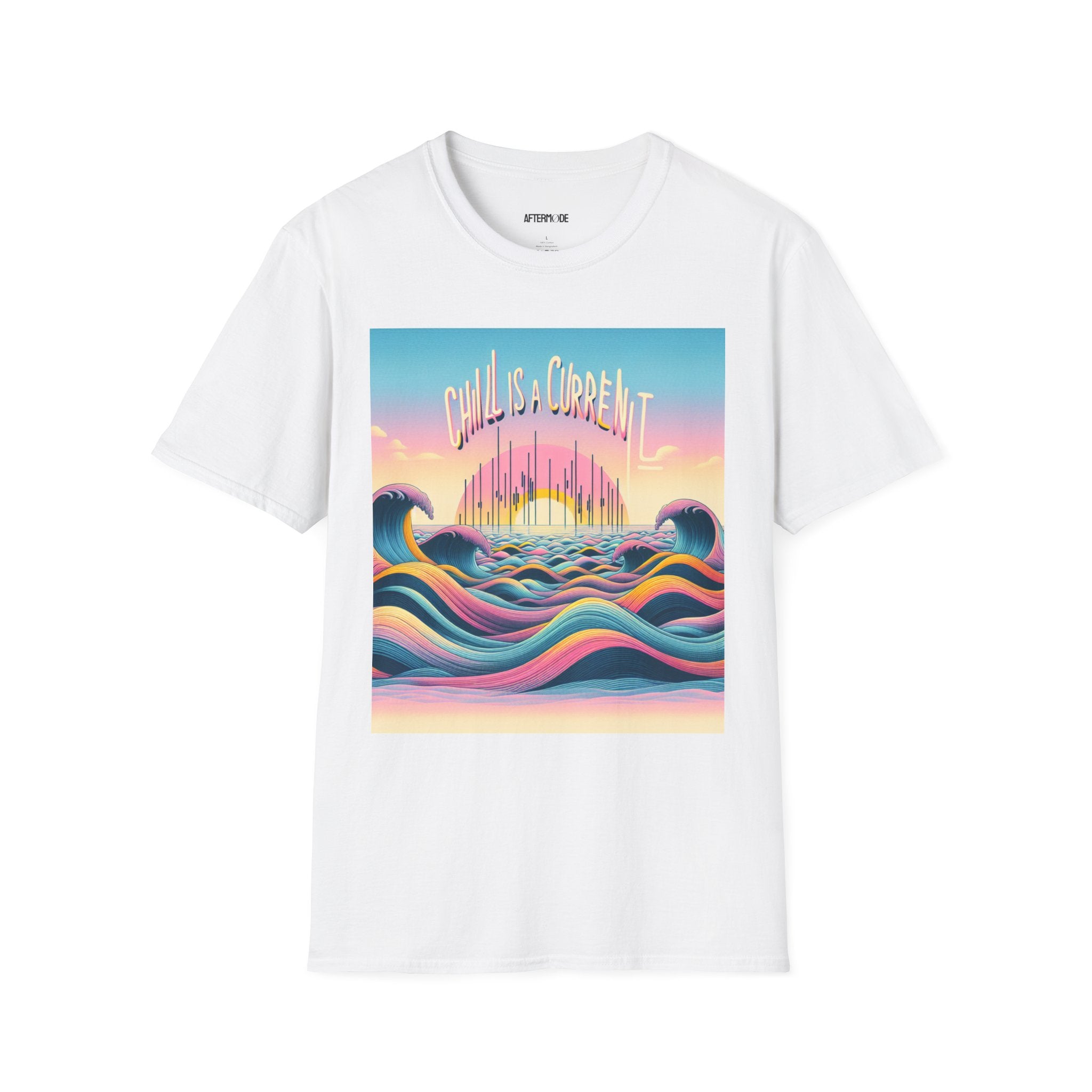 Chill Vibes T-Shirt, Unisex Softstyle Tee for Relaxed Days, Beachwear, Summer Casual, Gift for Ocean Lovers, Summer Adventure Shirt