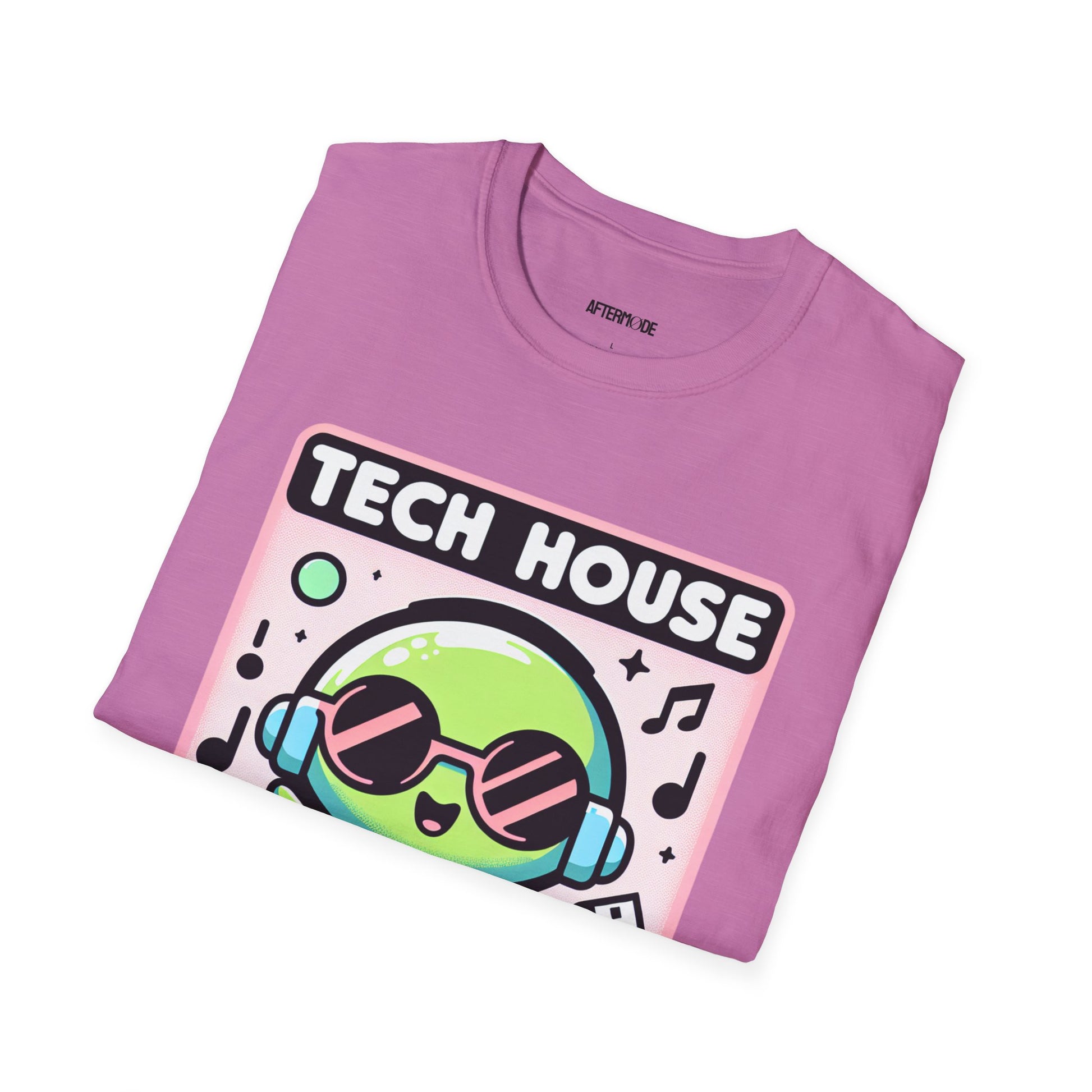 Tech House Alien T-Shirt - Fun Music Tee, Gift for DJs, Rave Apparel, Unisex Graphic Tee, Festival Clothing, Space Vibes