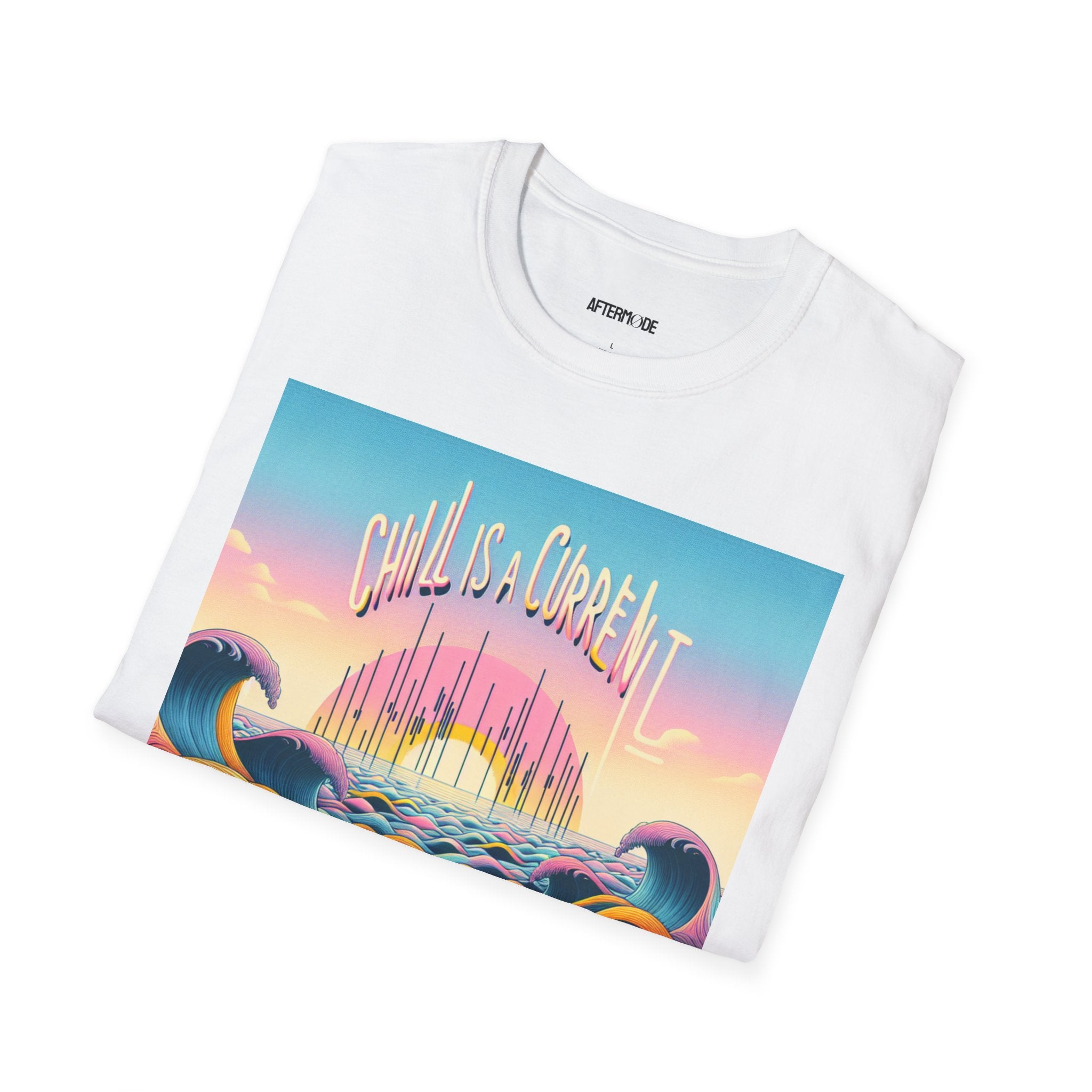 Chill Vibes T-Shirt, Unisex Softstyle Tee for Relaxed Days, Beachwear, Summer Casual, Gift for Ocean Lovers, Summer Adventure Shirt