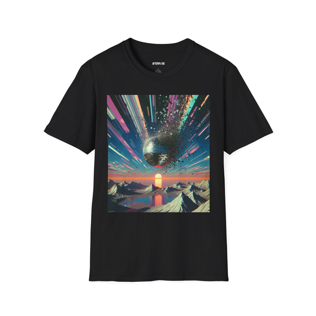 Cosmic Vibes Unisex Softstyle T-Shirt, Retro Graphic Tee, Gift for Space Lovers, Trendy Casual Wear, Unique Art Shirt