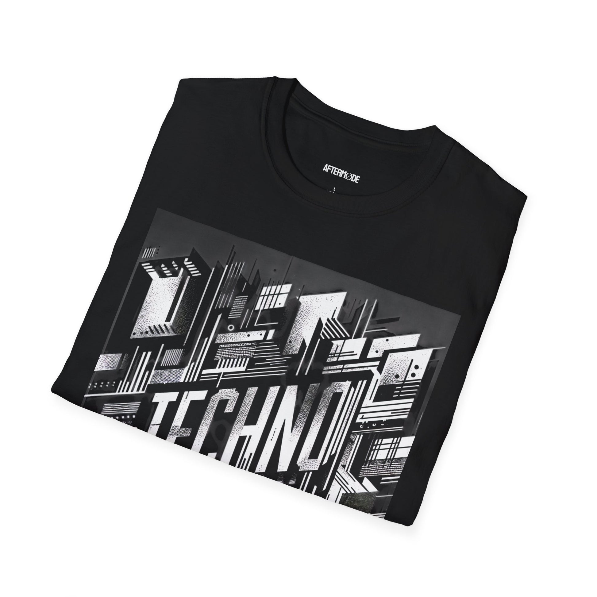 Techno Vibe Unisex Softstyle T-Shirt, Perfect for Raves, Music Festivals, Casual Wear, Unique Gift, Graphic Tee