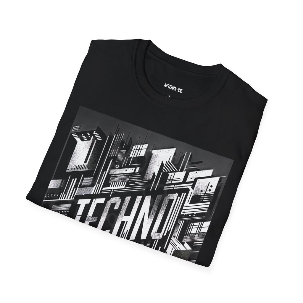 Techno Vibe Unisex Softstyle T-Shirt, Perfect for Raves, Music Festivals, Casual Wear, Unique Gift, Graphic Tee