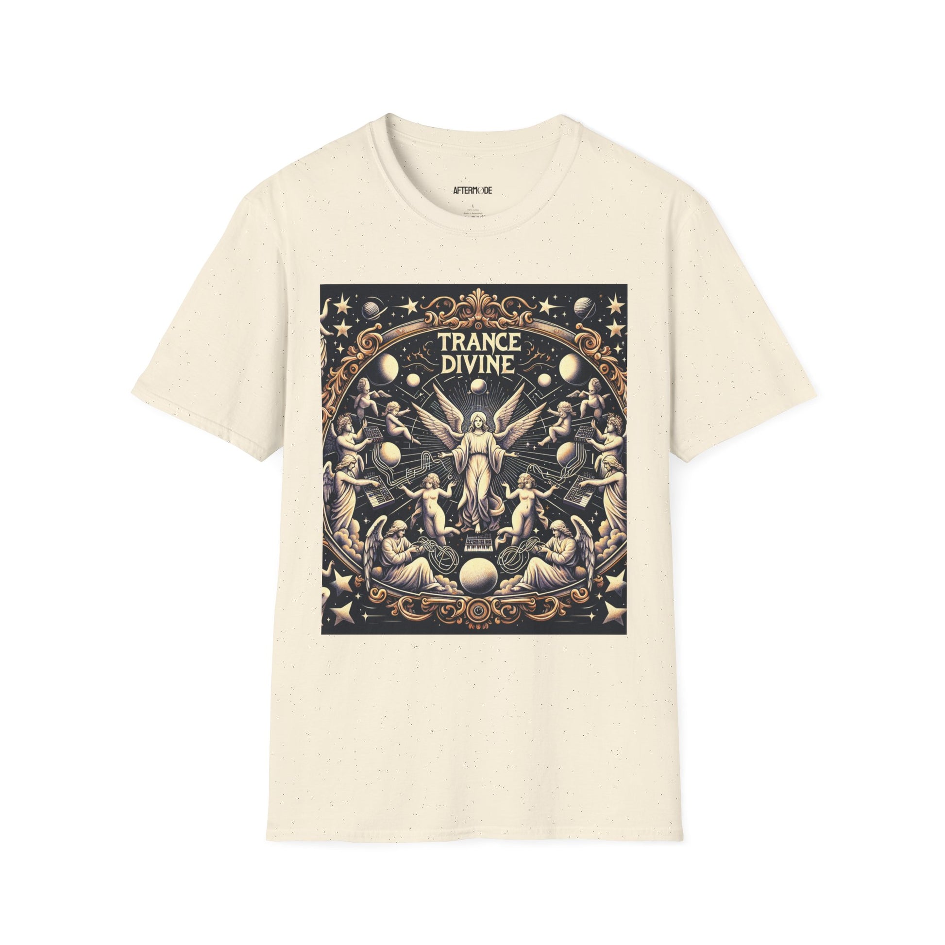 Divine Trance Unisex Softstyle T-Shirt, Spiritual Tee, Music Festival Shirt, Comfortable Casual Wear, Gift for Healers, Meditation Apparel