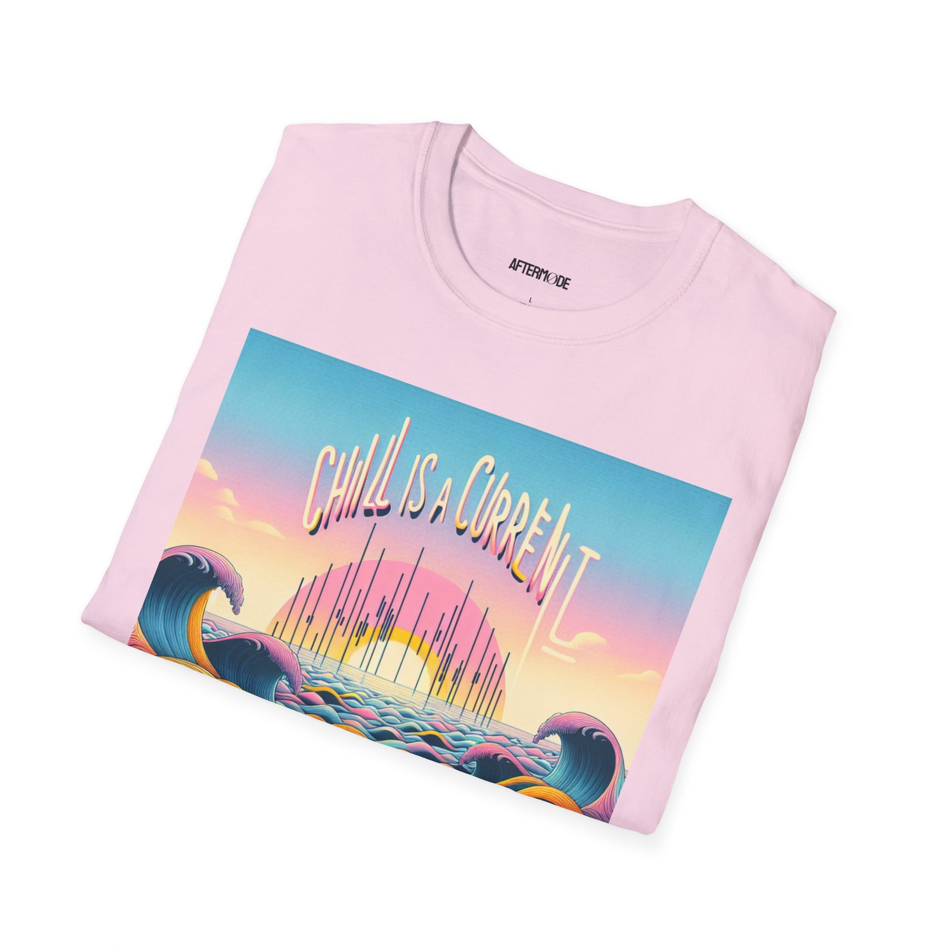 Chill Vibes T-Shirt, Unisex Softstyle Tee for Relaxed Days, Beachwear, Summer Casual, Gift for Ocean Lovers, Summer Adventure Shirt