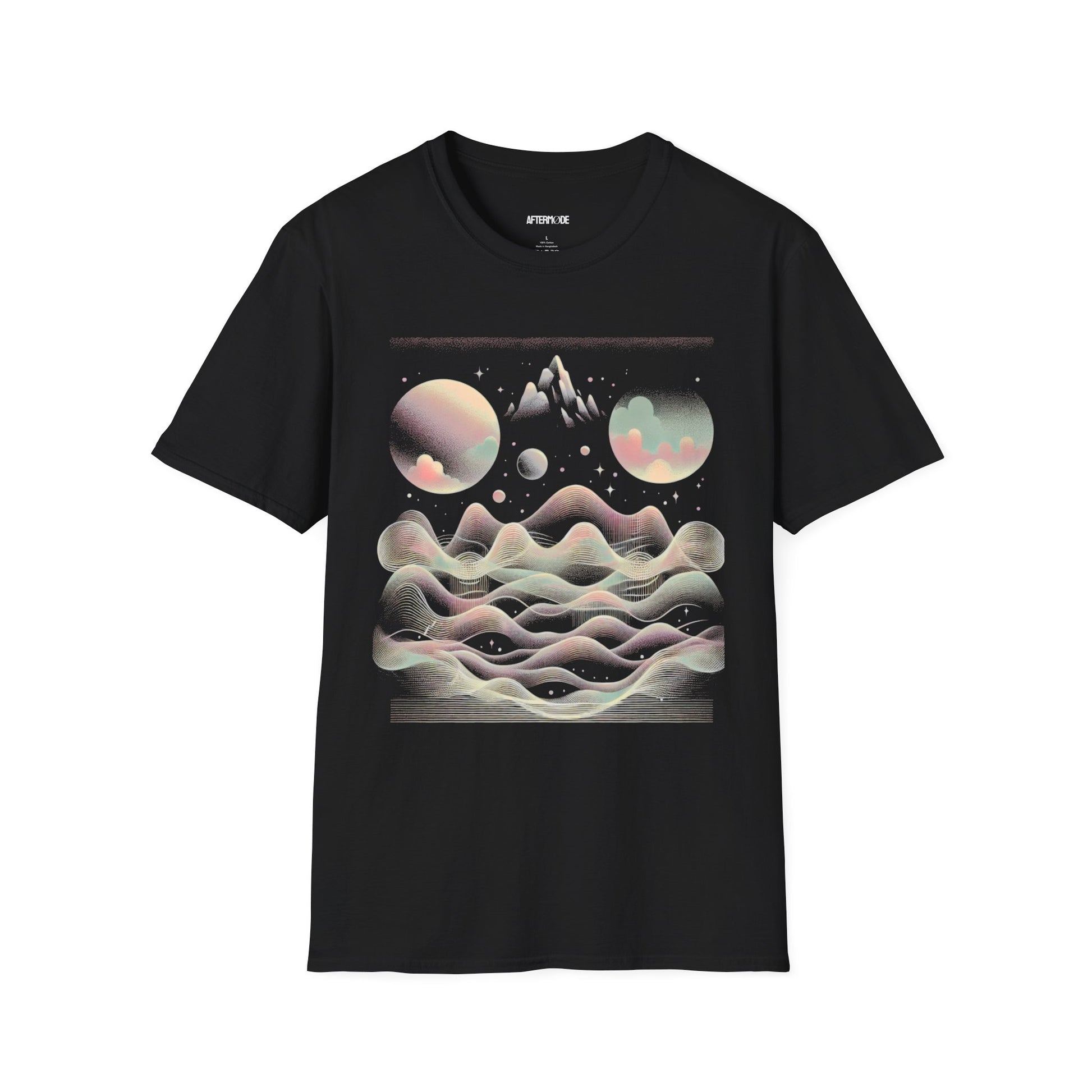 Cosmic Dreamscape Unisex Softstyle T-Shirt, Space Art Tee, Graphic Tee, Gift for Astronomers, Trendy Casual Wear