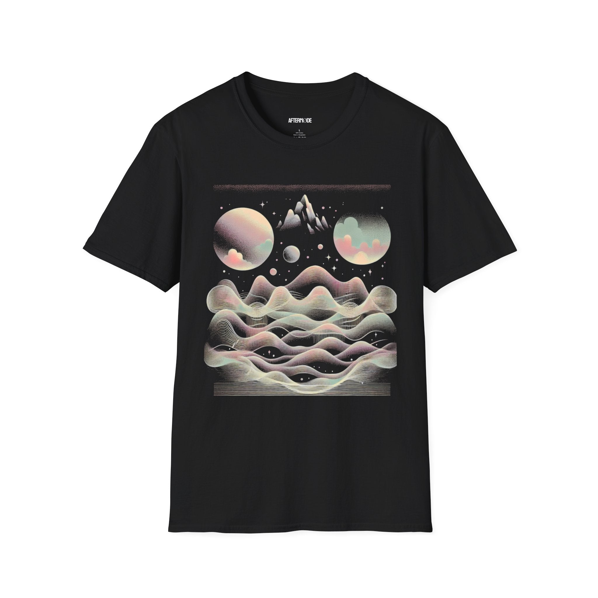 Cosmic Dreamscape Unisex Softstyle T-Shirt, Space Art Tee, Graphic Tee, Gift for Astronomers, Trendy Casual Wear