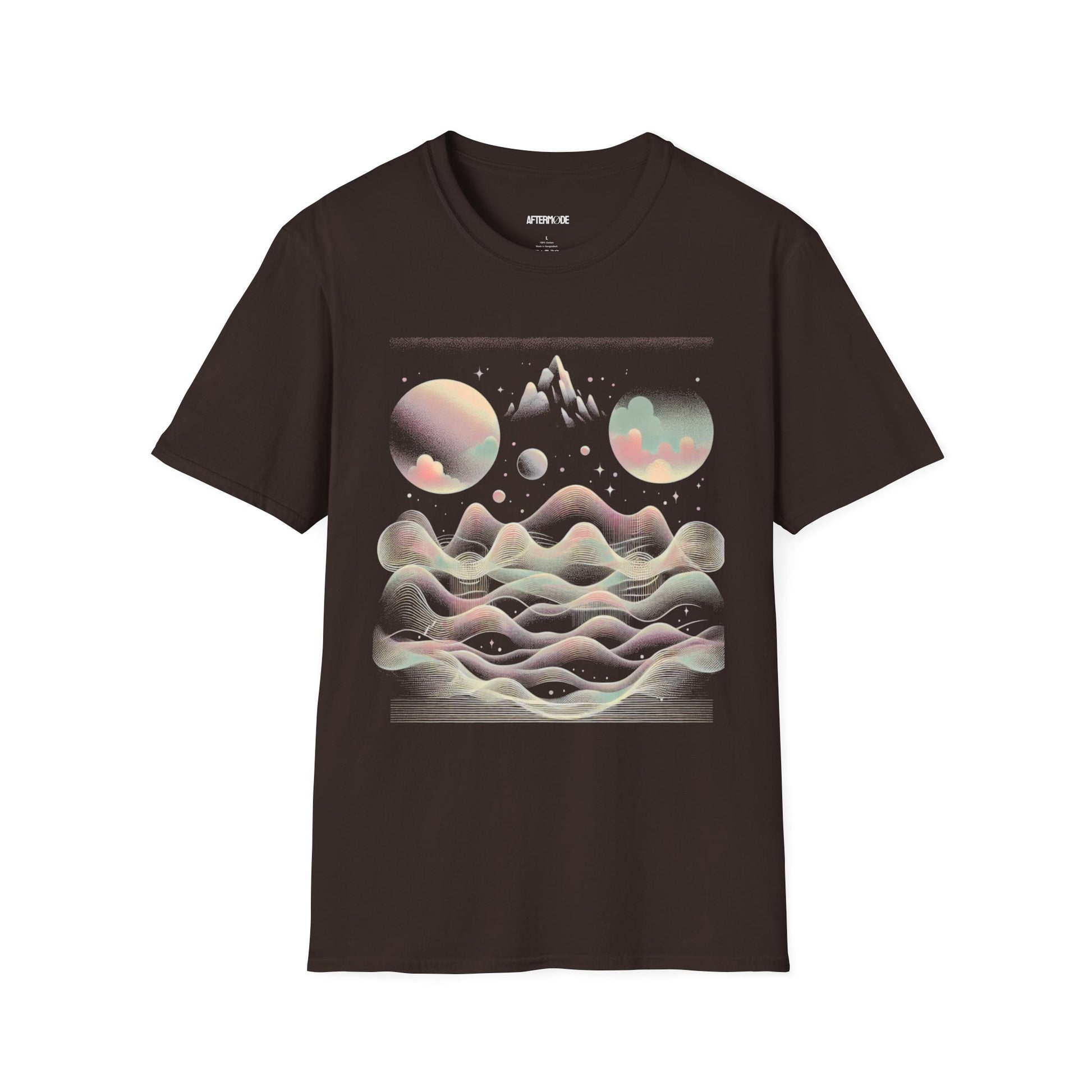 Cosmic Dreamscape Unisex Softstyle T-Shirt, Space Art Tee, Graphic Tee, Gift for Astronomers, Trendy Casual Wear