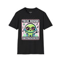 Tech House Alien T-Shirt - Fun Music Tee, Gift for DJs, Rave Apparel, Unisex Graphic Tee, Festival Clothing, Space Vibes